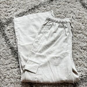 Old navy extra high waisted drapey cargo super wide leg pants